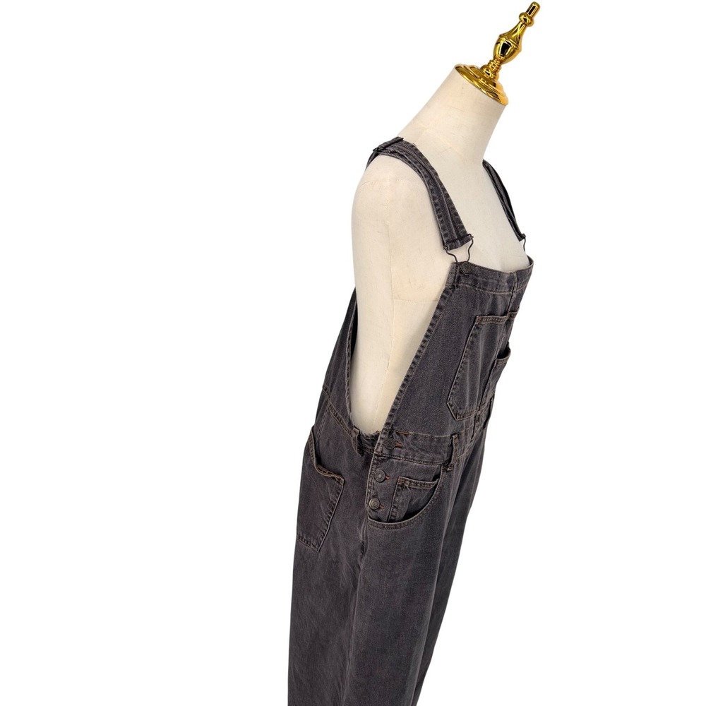 We The Free Ziggy Festival Overalls L Denim  Bib Jumpsuit 90's Grunge Utility - Picture 2 of 16